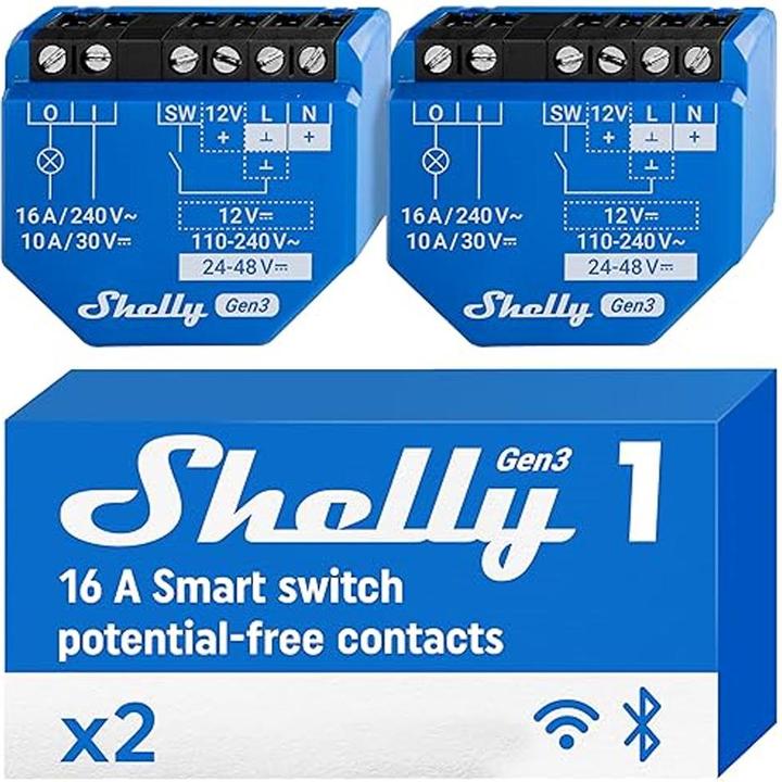 Produktbild Shelly 1 Gen3 x2 (Schaltaktor)
