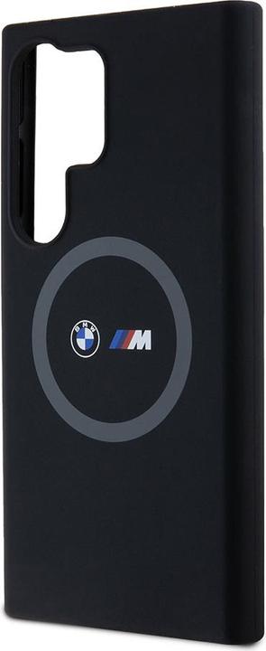 Actual product image BMW BMHML23SROK S928 czarny/black hardcase M Silicone Printed Ring MagSafe (Samsung Galaxy S24 Ultra)