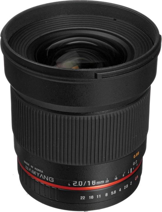Samyang MF 16mm f/2.0 ED AS UMC CS Canon M (Canon EF-M, APS-C / DX)
