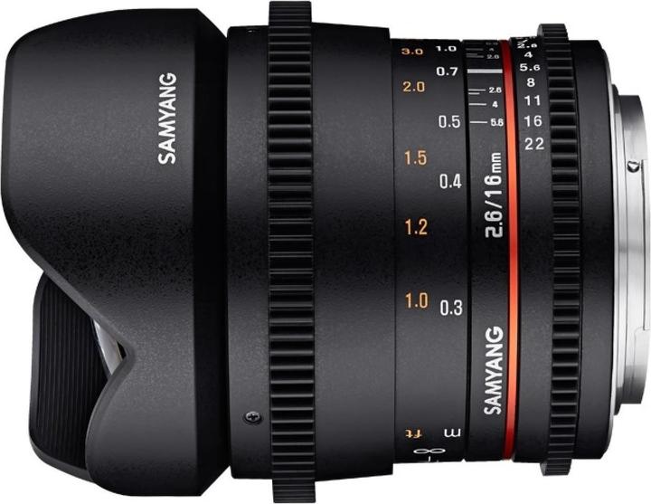 Actual product image Samyang 16mm T2.6 VDSLR MFT (Micro Four Thirds, full size)