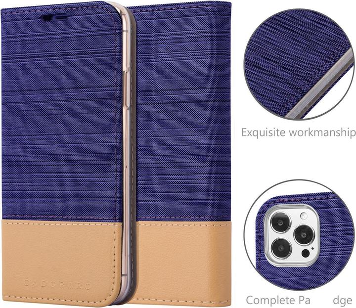 Produktbild Cadorabo Jeans Book Hülle (Apple iPhone 13 Pro Max)