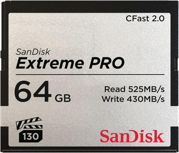 Immagine prodotto SanDisk Scheda CFast Extreme Pro 64GB (64 GB, CFast 2.0)
