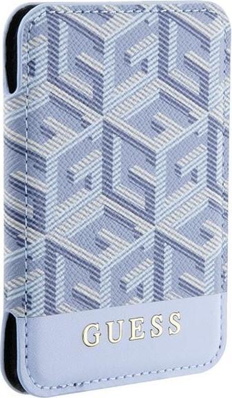 Produktbild Guess Wallet Card Slot GUWMSHGCFSEB MagSafe GCube stripe niebieski/blue
