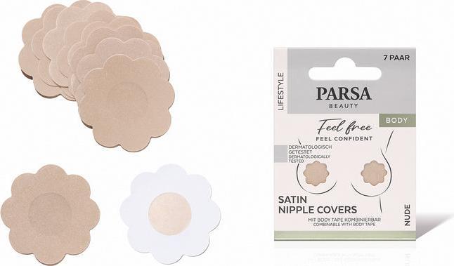 Produktbild Parsa Beauty Parsa - Satin Nipple Covers 7 pcs - Nude (7er Pack)