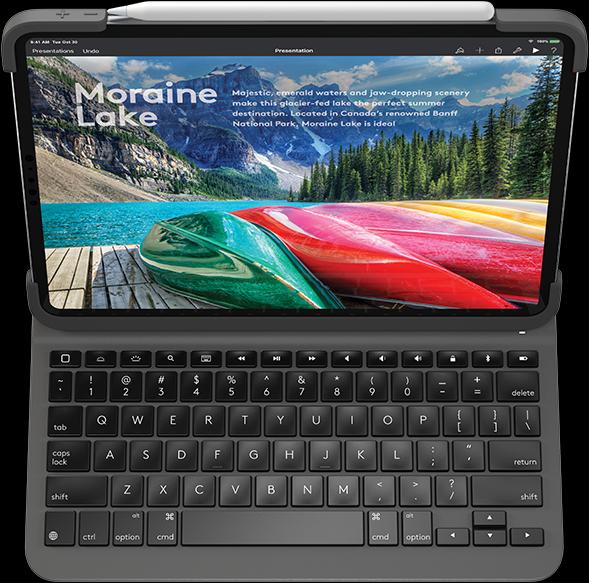 Produktbild Logitech Slim Folio Pro (CH, iPad Pro 11 2018 (1. Gen), iPad Pro 11 2020 (2. Gen), iPad Pro 11 2021 (3. Gen), iPad Pro 11 2022 (4. Gen))