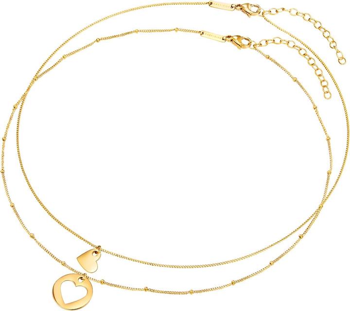 Immagine prodotto Eastside Cuore da donna in acciaio inox oro giallo 40,0/45,0 cm di catena base + 5,0 cm di estensione - 29808 (Acciaio inossidabile)