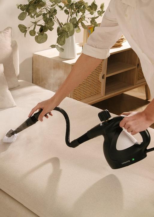 Actual product image Create STEAM CLEANER - Dampfreiniger 9tlg. Schwarz (1100 W)