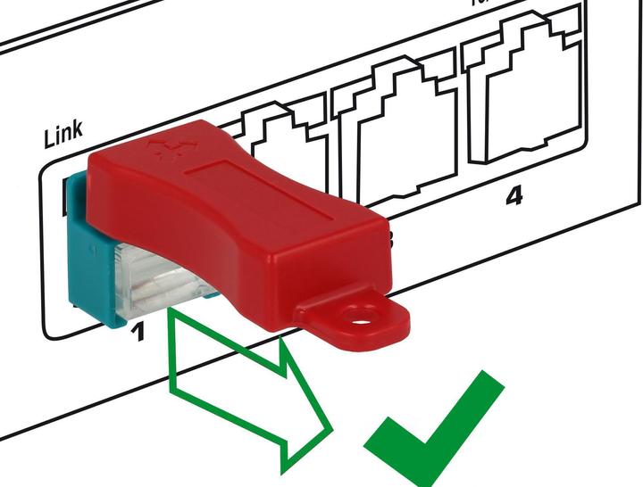 Produktbild Delock RJ45 Verriegelung Clip mit Stecker (Netzwerkkabel Stecker)