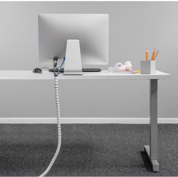 Actual product image Fellowes Cable bundler Cable Zip, white, length: 2.0 m Cable routing and protection system, diameter: 20 mm (Plastic cable ties, 20000 mm, 1 pcs.)