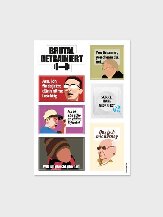 Actual product image SwissMeme Sticker sheet - Meme 2