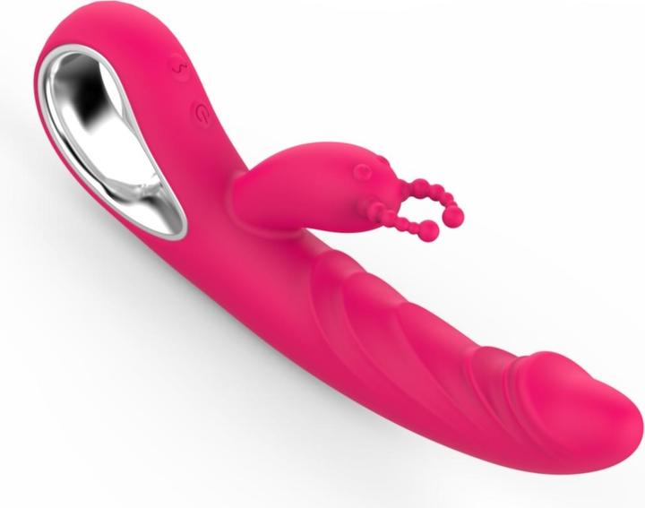 Actual product image Erolab Cheeky Bunny G-spot and Clitoral Massager Rose Pink (ZYCP01r)