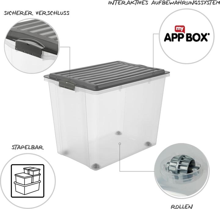 Actual product image Rotho Compact (57 x 39.5 x 43.5 cm, 70 l)