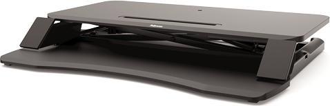 Actual product image Fellowes Corsivo™ sitting/standing workstation, HxWxD 110 x 800 x 615 mm, black.