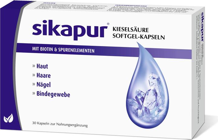 Immagine prodotto Sikapur Acido Silicico Capsule Softgel, 30 Capsule (30 Pezzo/i, Pillole)