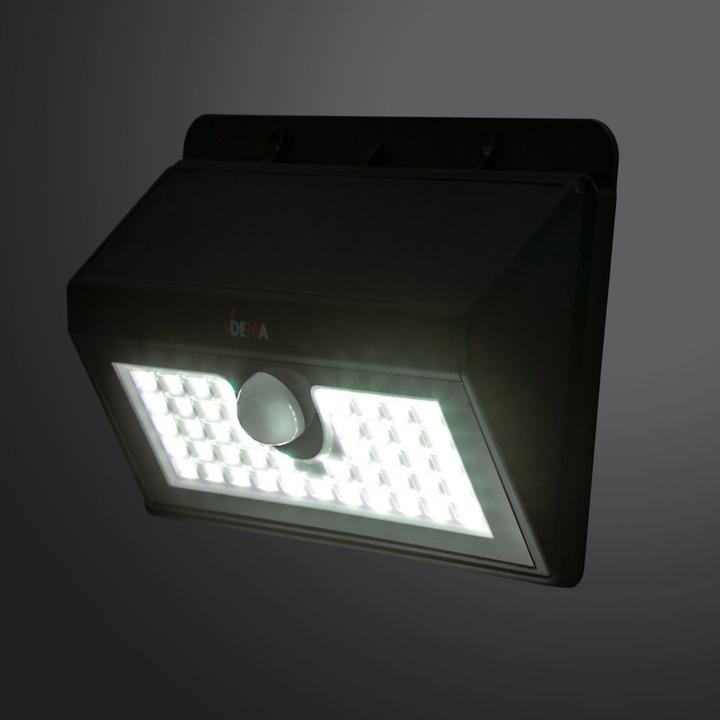 Actual product image Dema LED Sensor-Leuchte Akku Solar Bewegungsmelder Aussenleuchte Solarleuchte 300 lm (300 lm)