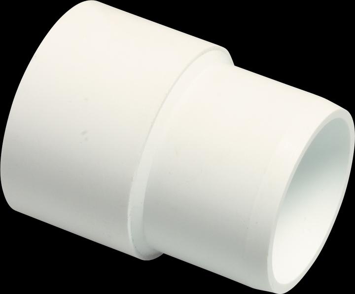 Produktbild Bevo Verlängerungsmuffe PVC-U 1 1/2" Imperial Klebemuffe x Imperial Klebestutzen 16bar Weiss