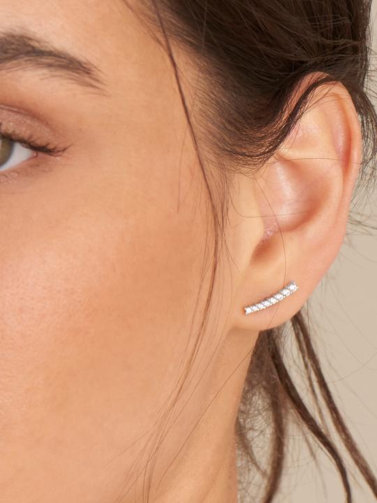 Actual product image Ania Haie Stud Earrings Glam Crawler Stud 925 Sterling Silver (925 silver)