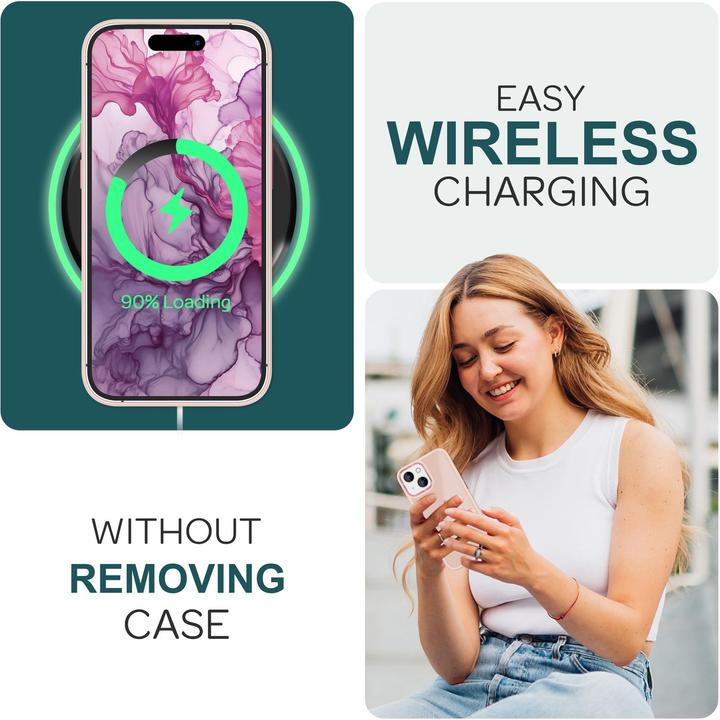 Immagine prodotto Nalia Manica ibrida opaca trasparente smerigliata (Apple iPhone 15 Plus)