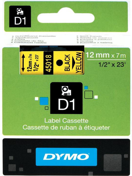 Productafbeelding Dymo S0720580 Standaard tape (1.20 cm, Geel)