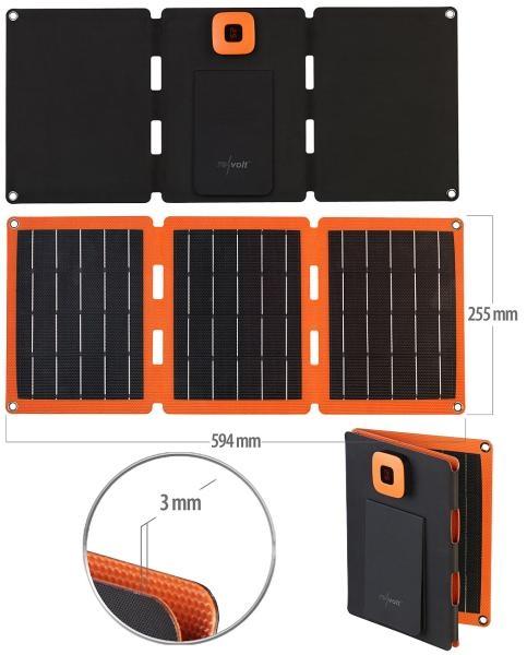 Produktbild Revolt Solar-Rucksack (21 W, 0.73 kg)