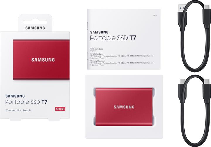 Produktbild Samsung Portable T7 Red (500 GB)