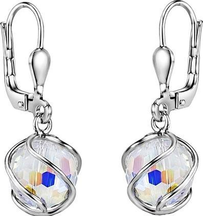 Silvego Glittering dangling earrings with Swarovski ® Crystals SILVEGOB31644