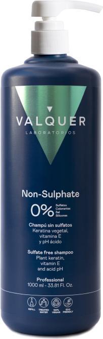 Image du produit Valquer Válquer Profesional Shampooing sans sulfate pour cuir chevelu sensible avec kératine végétale et (1000 ml, Shampoing liquide)