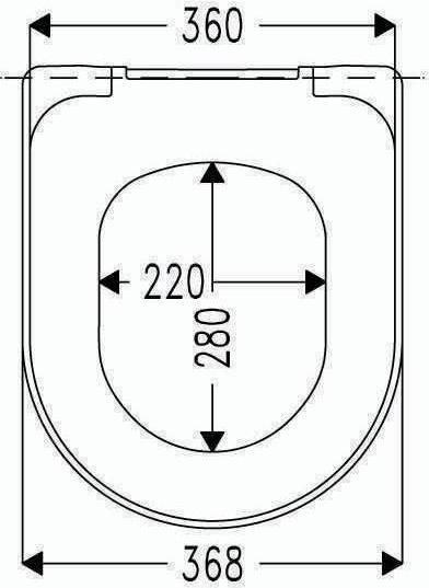 Actual product image Hamberger Haro Move WC seat Premium with soft-close for Renova Nr.1 wall-hung WC