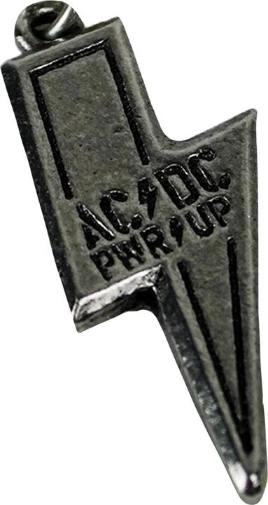 Produktbild AC/DC Schein Halskette mit Anhänger Power Up Englischer Zinn Logo (100% Pewter)