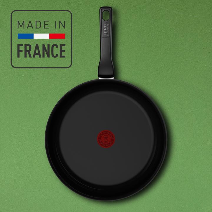 Produktbild Tefal Renew Black keramische hapjespan 24 cm - Inductie (24 cm, Kochtopf, Keramik)
