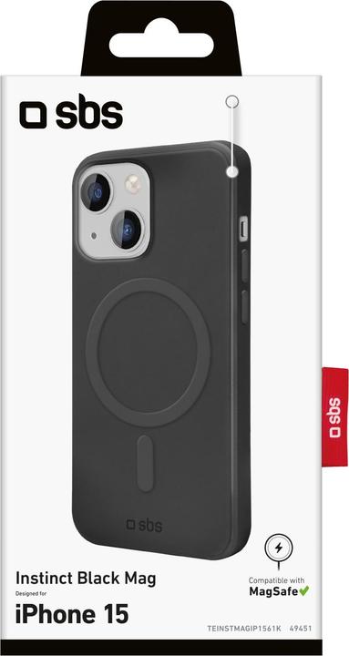 Actual product image SBS Instinct Mag Cover iPhone 15 black (Apple iPhone 15)