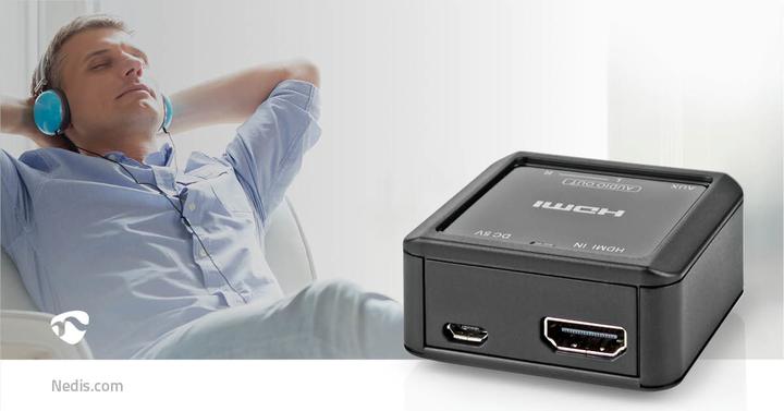 Image du produit Nedis Convertisseur audio numérique | 1 voie | Connecteurs - Entrée : HDMI™ Input | Connecteurs - Output :