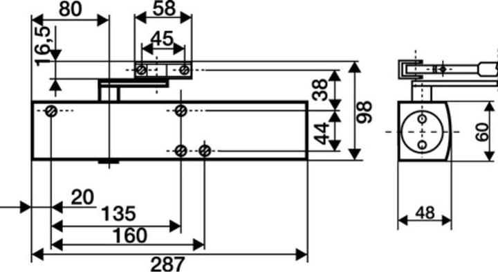 Actual product image Geze TS 4000 (Glass door, Indoor)