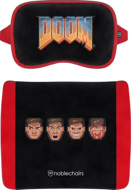 Immagine prodotto noblechairs Set di cuscini in memory foam - DOOM Retro Edition