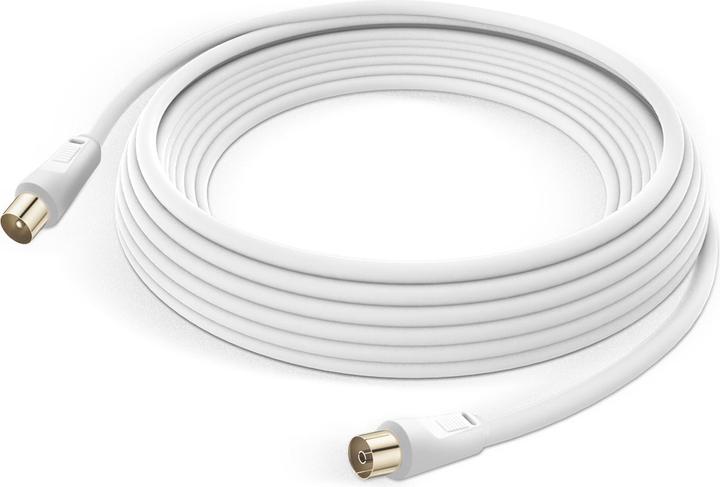 Produktbild LinQ Antennenkabel männlich/weiblich, 9.5 mm, 5m by – Weiss (Antennenkabel)