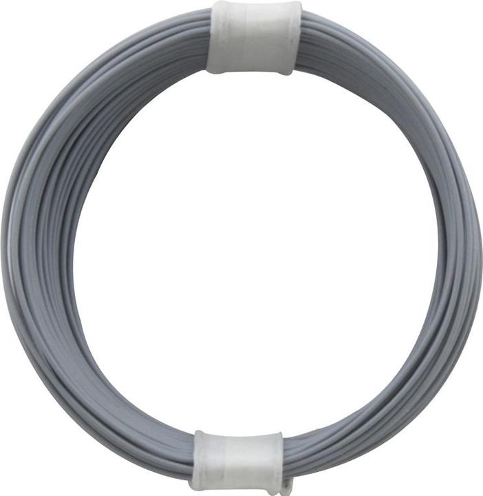 Produktbild Donau Kupfer-Litze 10m Grau Extra Dünn (10 m)