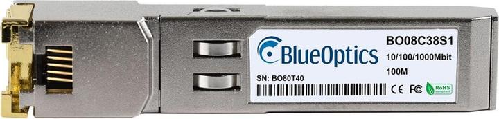 Actual product image BlueOptics Compatible Alcatel-Nokia 3HE11904AA BO08C38S1 SFP Transceiver, Copper RJ45, 10/100/1000BASE-T, 100