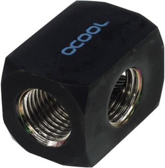 Produktbild Alphacool HF Anschlussterminal TEE T-Stück Rund G1/4 Deep Black
