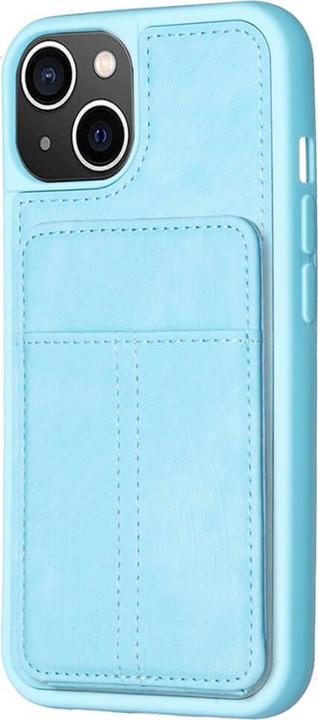 Produktbild Cover-Discount iPhone 15 Plus - Kickstand Case mit Kartenfächer blau (Apple iPhone 15 Plus)