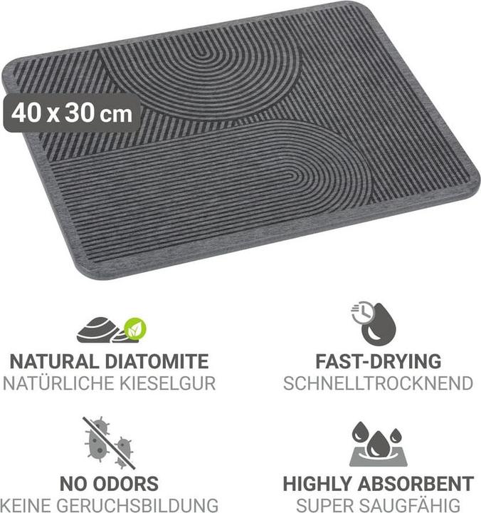 Produktbild Wenko Abtropfplatte Damon grau