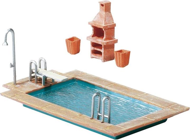 Produktbild Faller 180542 H0 Swimming Pool und Ga
