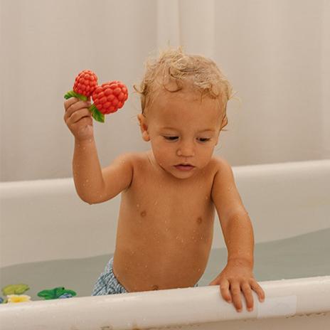 Actual product image Oli and Carol Valery the Raspberry Teething Ring