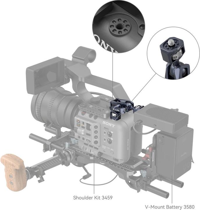 Image du produit SmallRig 4123 Magic Arm For Sony FX6/ FS5/ FS5II