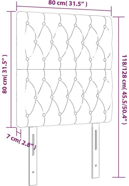 Image du produit VidaXL Naoma (80 x 7 x 128 cm)