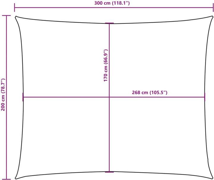 Produktbild VidaXL Sonnensegel (2 x 3 m)