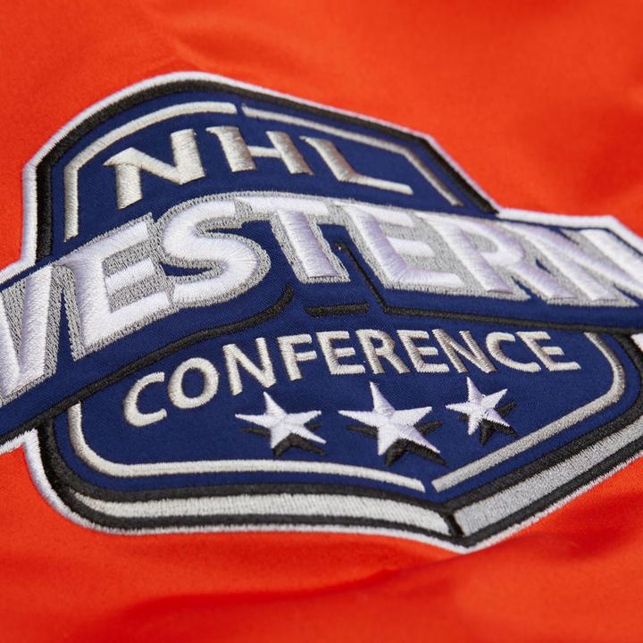 Immagine prodotto Mitchell & Ness M&N Heavyweight Satin Jacket NHL Edmonton Oilers - L (L)