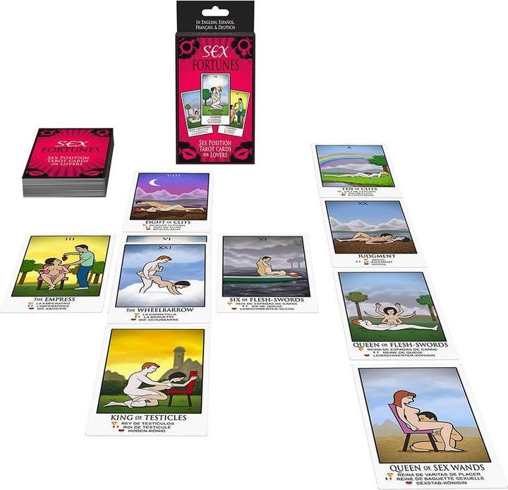 Produktbild Kheper Games Sex Fortunes Tarotkarten F?R Liebhaber Es / En / Fr / De (Geschicklichkeitsspiel, Deutsch, Englisch, Französisch)