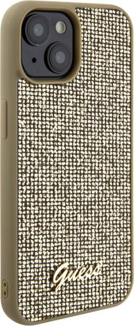 Produktbild Guess GUHCP15SPMSDGSD iPhone 15 6.1" złoty/gold hardcase Disco Metal Script (Apple iPhone 14, Apple iPhone 15, Apple iPhone 13)