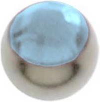 Aqua blue, Silver