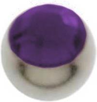 Bijouteria 1.2mm Titan Piercingteil (Titan, Swarovski Kristall)